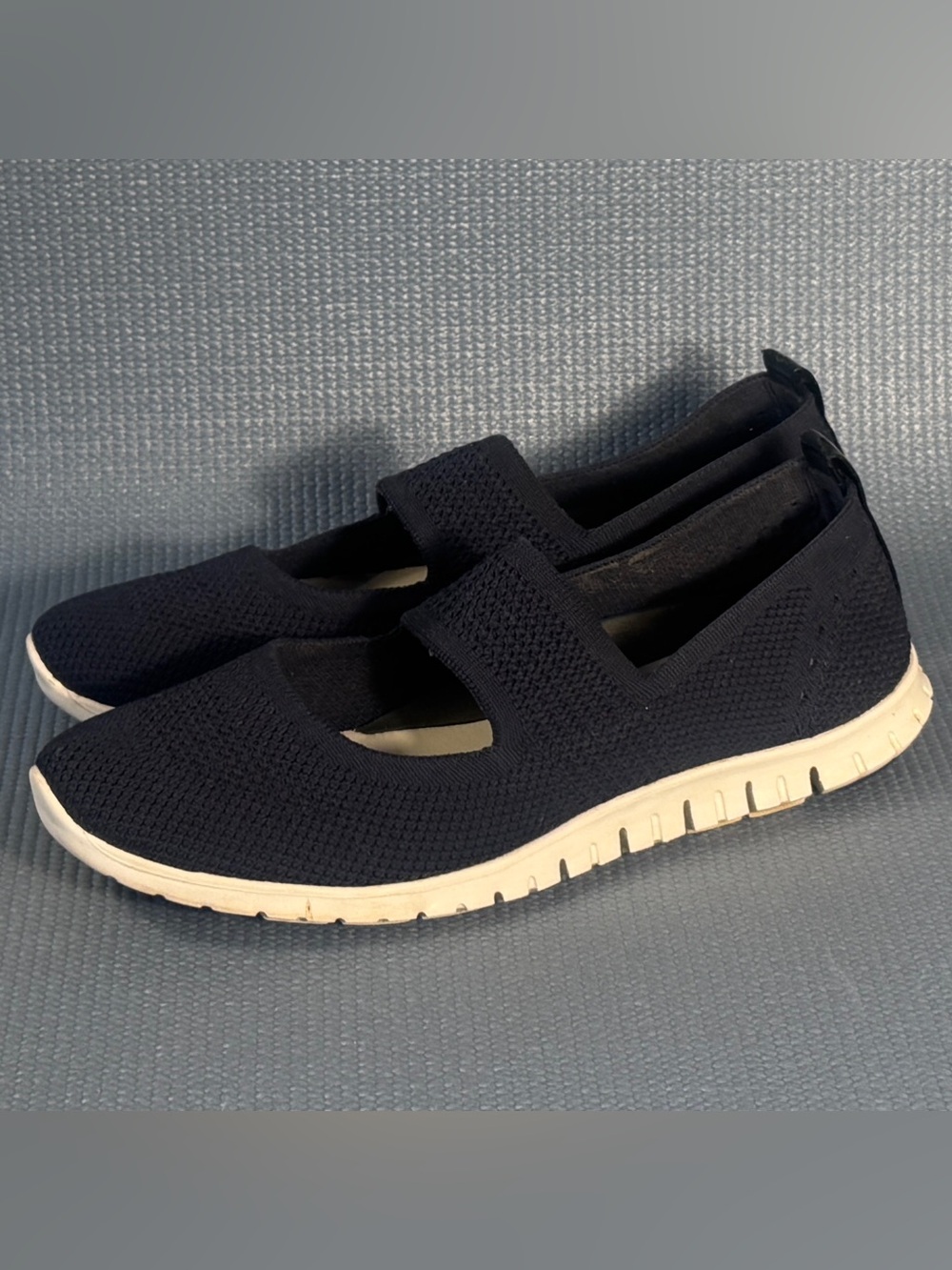 Cole Haan Zerogrand Mary Jane Loafer Slip On Shoes Navy Blue Women’s Size 6.5